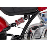 Elektrická motorka Chopper Warrior - červená